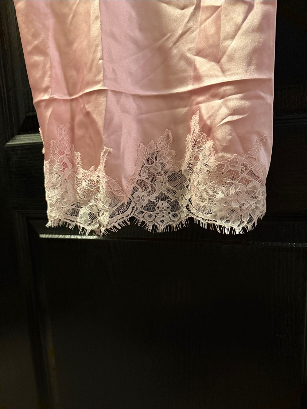 SKIMS Silk Lace Mini Slip Dress - Peony - Picture 5 of 7